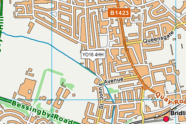 YO16 4HH map - OS VectorMap District (Ordnance Survey)