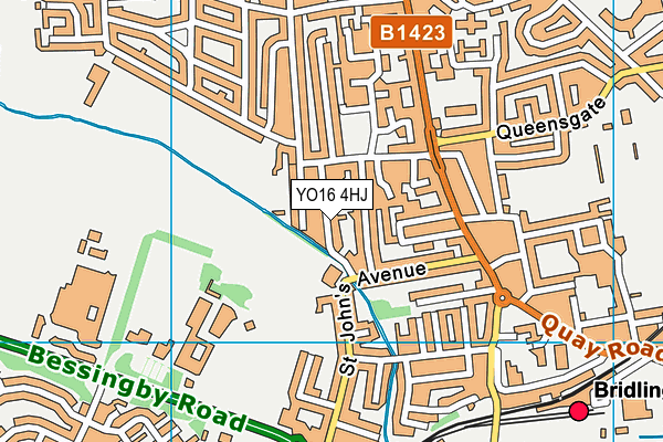 YO16 4HJ map - OS VectorMap District (Ordnance Survey)