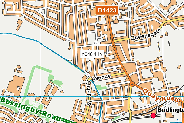 YO16 4HN map - OS VectorMap District (Ordnance Survey)