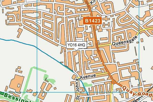 YO16 4HQ map - OS VectorMap District (Ordnance Survey)