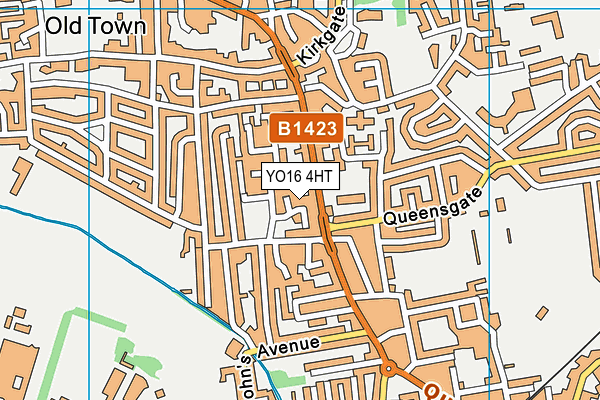 YO16 4HT map - OS VectorMap District (Ordnance Survey)