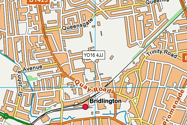 YO16 4JJ map - OS VectorMap District (Ordnance Survey)