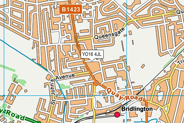 YO16 4JL map - OS VectorMap District (Ordnance Survey)