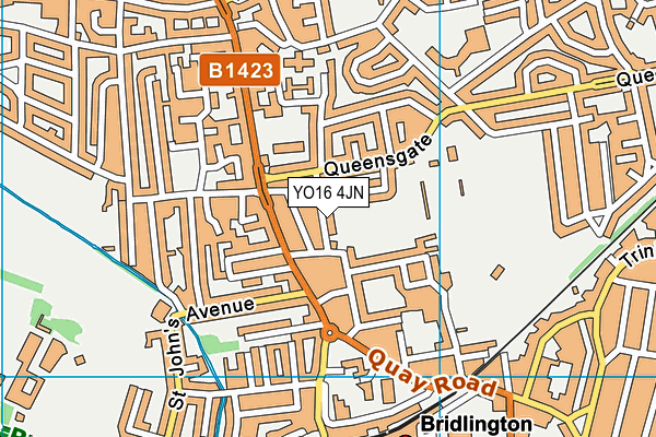 YO16 4JN map - OS VectorMap District (Ordnance Survey)