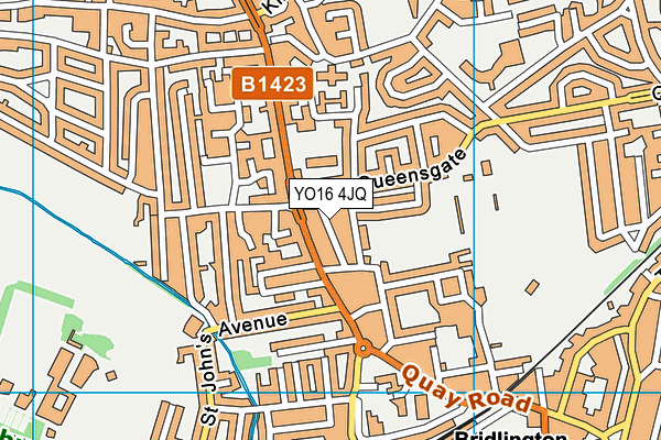 YO16 4JQ map - OS VectorMap District (Ordnance Survey)