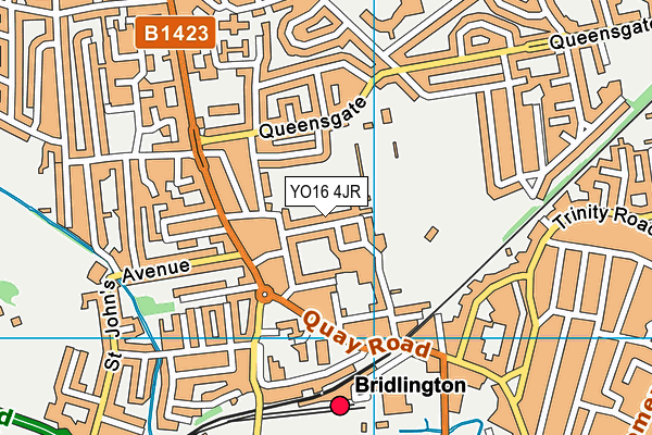 YO16 4JR map - OS VectorMap District (Ordnance Survey)