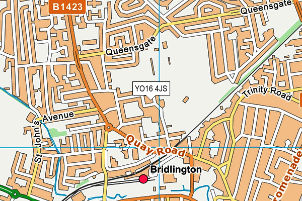 YO16 4JS map - OS VectorMap District (Ordnance Survey)