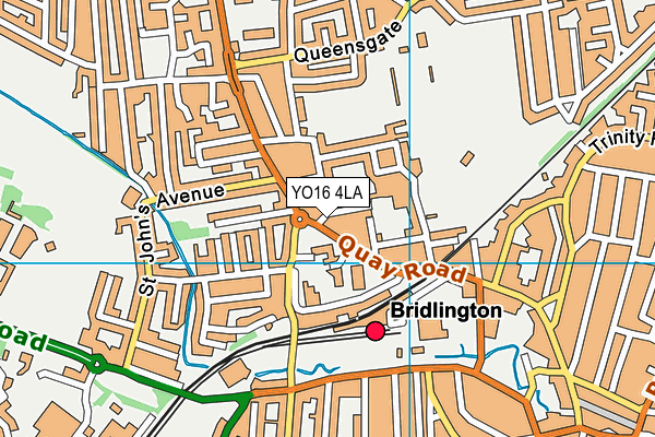 YO16 4LA map - OS VectorMap District (Ordnance Survey)