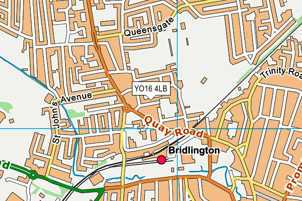 YO16 4LB map - OS VectorMap District (Ordnance Survey)
