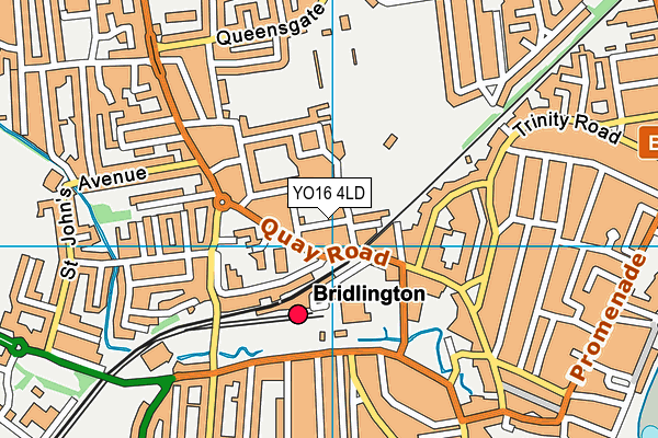 YO16 4LD map - OS VectorMap District (Ordnance Survey)