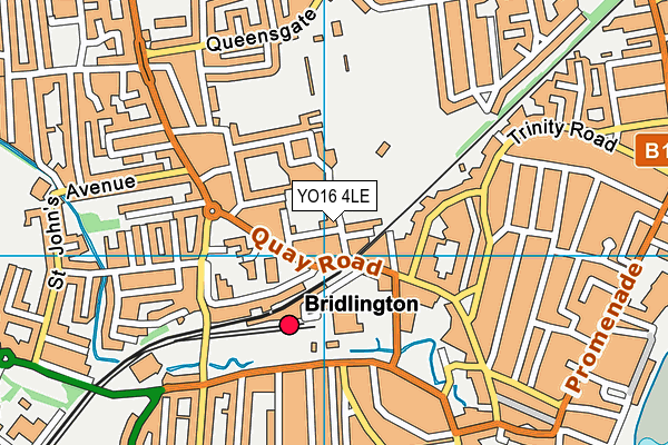 YO16 4LE map - OS VectorMap District (Ordnance Survey)