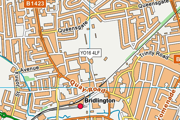 Bridlington Sports And Community Club map (YO16 4LF) - OS VectorMap District (Ordnance Survey)