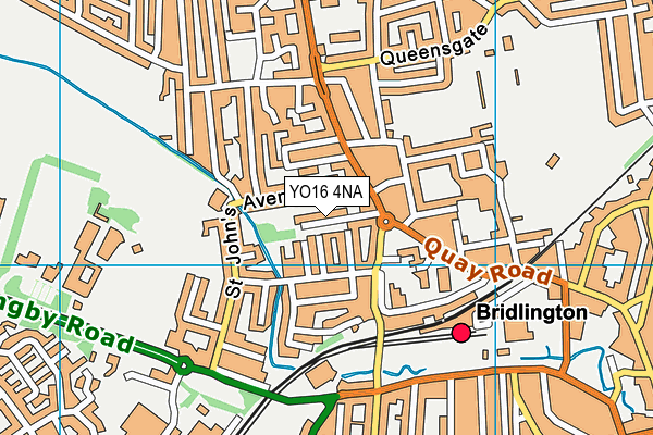 YO16 4NA map - OS VectorMap District (Ordnance Survey)