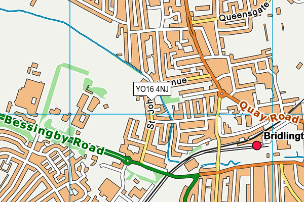 YO16 4NJ map - OS VectorMap District (Ordnance Survey)