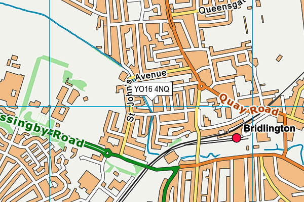 YO16 4NQ map - OS VectorMap District (Ordnance Survey)