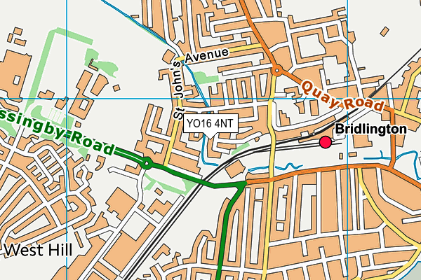 YO16 4NT map - OS VectorMap District (Ordnance Survey)