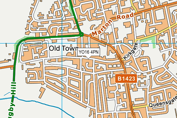 YO16 4PN map - OS VectorMap District (Ordnance Survey)