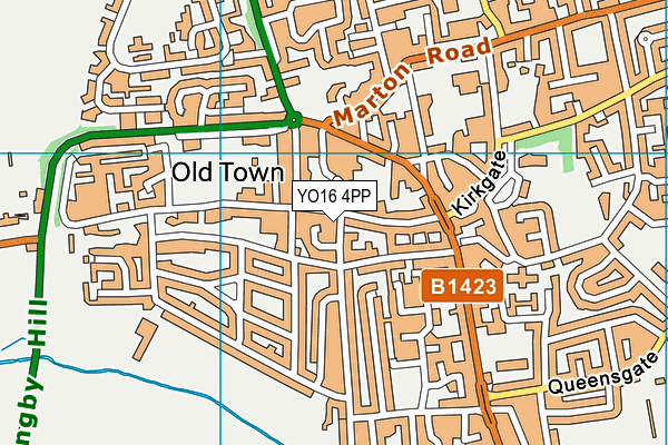 YO16 4PP map - OS VectorMap District (Ordnance Survey)