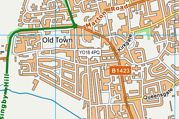 YO16 4PQ map - OS VectorMap District (Ordnance Survey)