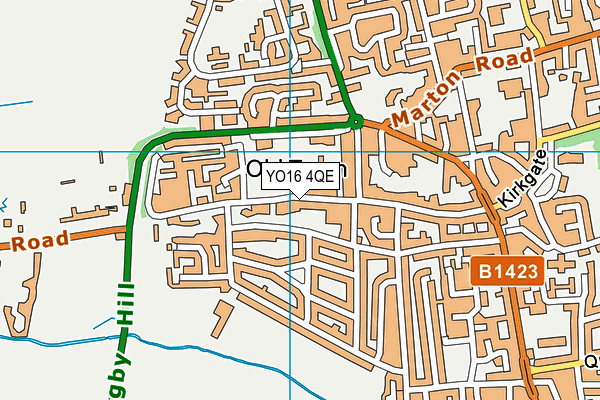 YO16 4QE map - OS VectorMap District (Ordnance Survey)