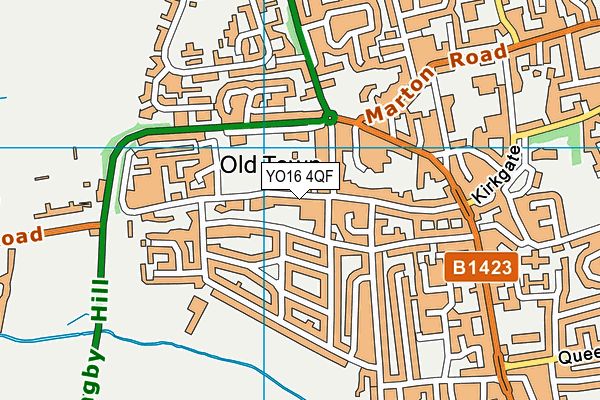 YO16 4QF map - OS VectorMap District (Ordnance Survey)