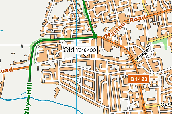 YO16 4QQ map - OS VectorMap District (Ordnance Survey)