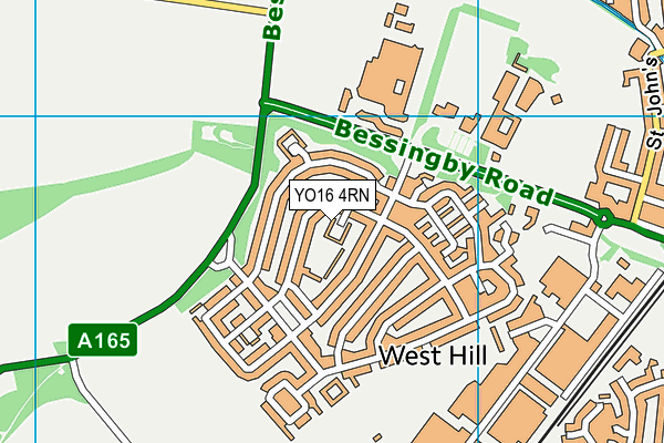 YO16 4RN map - OS VectorMap District (Ordnance Survey)