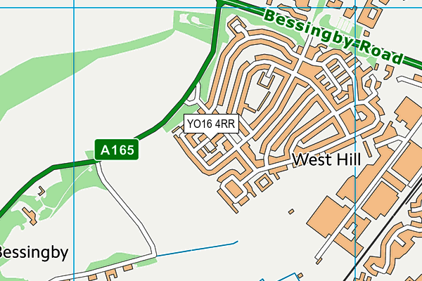 YO16 4RR map - OS VectorMap District (Ordnance Survey)