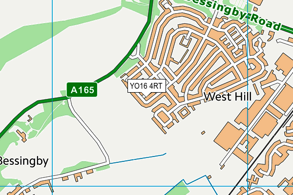 YO16 4RT map - OS VectorMap District (Ordnance Survey)