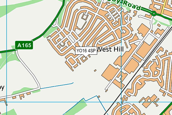 YO16 4SP map - OS VectorMap District (Ordnance Survey)