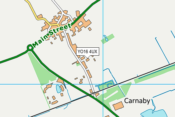 YO16 4UX map - OS VectorMap District (Ordnance Survey)