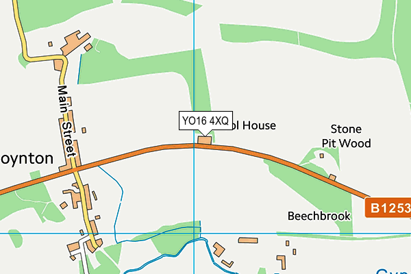 Boynton Primary School map (YO16 4XQ) - OS VectorMap District (Ordnance Survey)