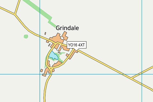 YO16 4XT map - OS VectorMap District (Ordnance Survey)