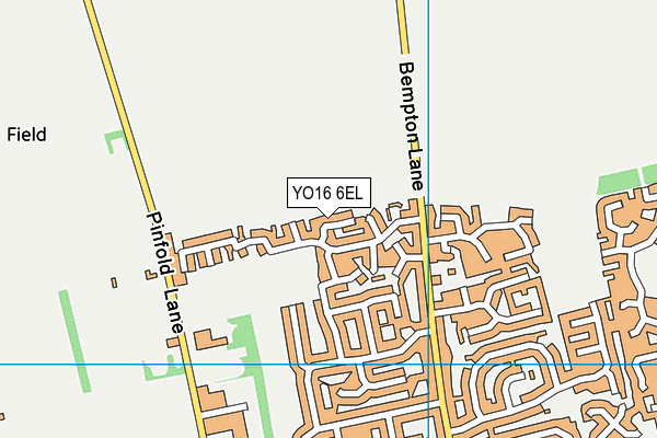 YO16 6EL map - OS VectorMap District (Ordnance Survey)