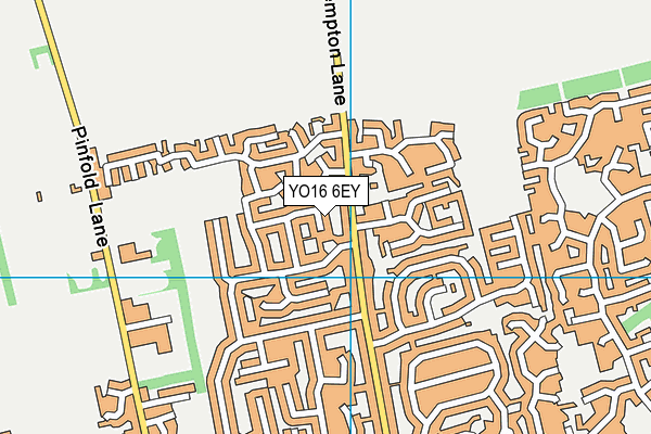 YO16 6EY map - OS VectorMap District (Ordnance Survey)