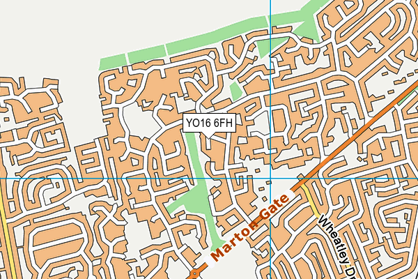 YO16 6FH map - OS VectorMap District (Ordnance Survey)