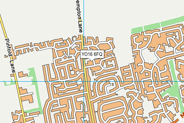 YO16 6FQ map - OS VectorMap District (Ordnance Survey)