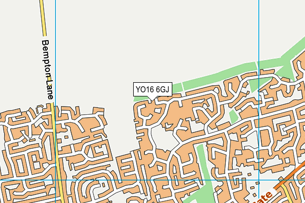 YO16 6GJ map - OS VectorMap District (Ordnance Survey)