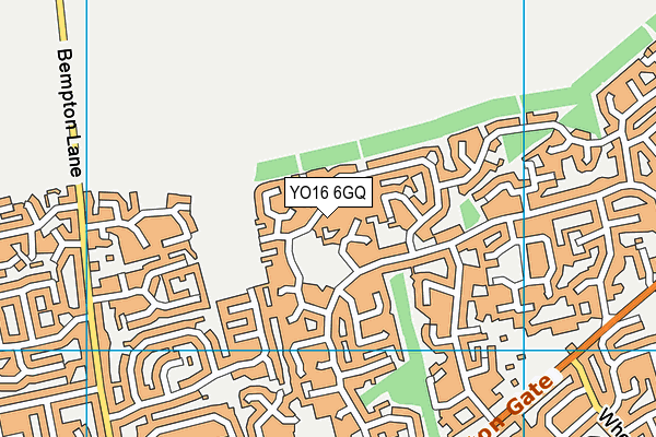 YO16 6GQ map - OS VectorMap District (Ordnance Survey)