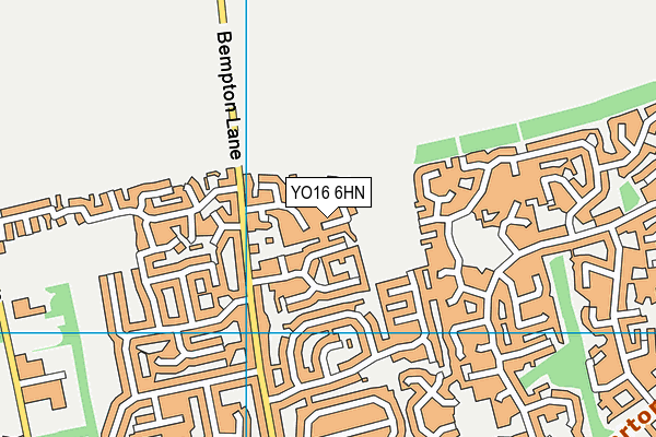 YO16 6HN map - OS VectorMap District (Ordnance Survey)