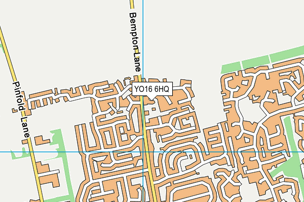 YO16 6HQ map - OS VectorMap District (Ordnance Survey)