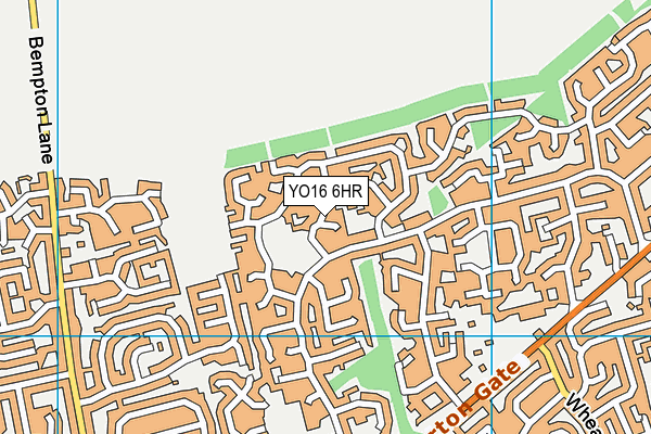 YO16 6HR map - OS VectorMap District (Ordnance Survey)