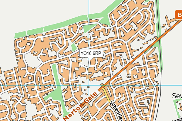 YO16 6RP map - OS VectorMap District (Ordnance Survey)