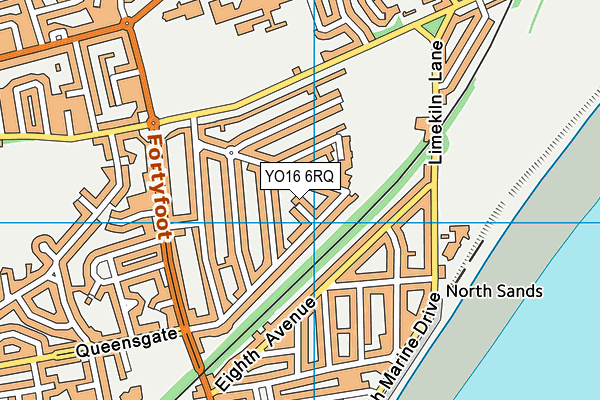 YO16 6RQ map - OS VectorMap District (Ordnance Survey)