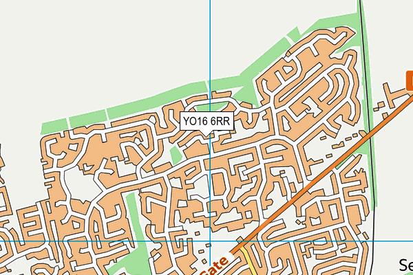 YO16 6RR map - OS VectorMap District (Ordnance Survey)
