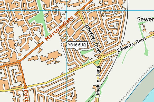 YO16 6UQ map - OS VectorMap District (Ordnance Survey)