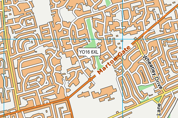 YO16 6XL map - OS VectorMap District (Ordnance Survey)