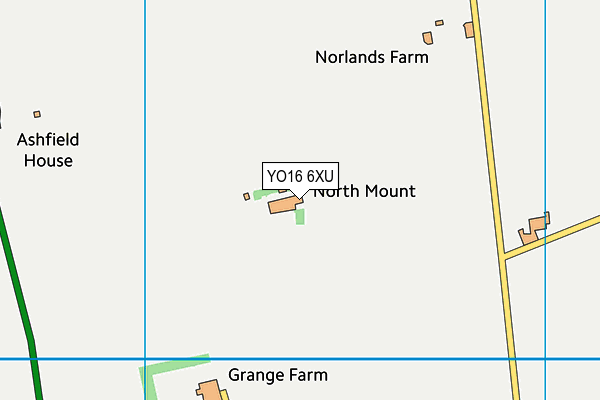 YO16 6XU map - OS VectorMap District (Ordnance Survey)