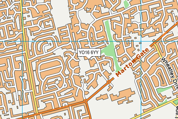 YO16 6YY map - OS VectorMap District (Ordnance Survey)