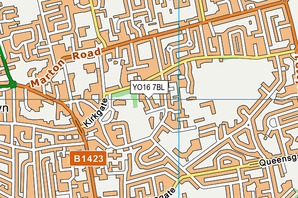 YO16 7BL map - OS VectorMap District (Ordnance Survey)
